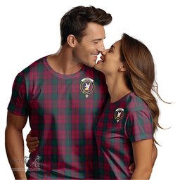 ScotsTee Shop Scottish Lindsay Clan Crest Tartan T Shirt for Family Tartan Matching Family T Shirts