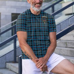 ScotsTee Shop Scottish MacCorquodale Clan Crest Tartan T Shirt for Family Tartan Matching Family T Shirts