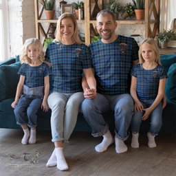 ScotsTee Shop Scottish MacCorquodale Clan Crest Tartan T Shirt for Family Tartan Matching Family T Shirts