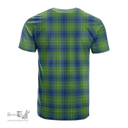 ScotsTee Shop Scottish Johnstone-Johnston Ancient Clan Crest Tartan T Shirt for Family Tartan Matching Family T Shirts