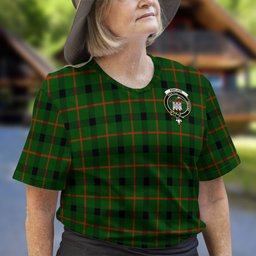 ScotsTee Shop Scottish Kincaid Modern Clan Crest Tartan T Shirt for Family Tartan Matching Family T Shirts