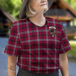 ScotsTee Shop Scottish Little Clan Crest Tartan T Shirt for Family Tartan Matching Family T Shirts