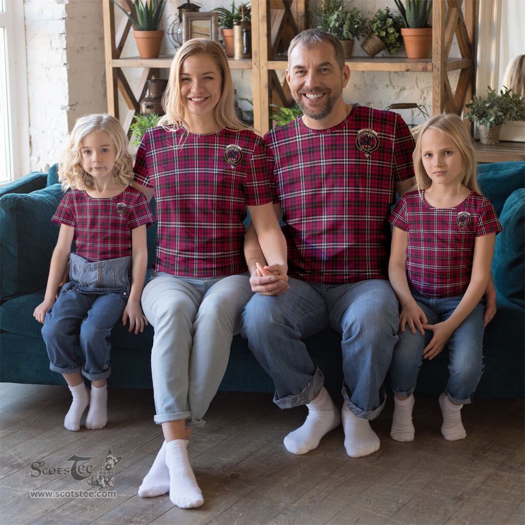 ScotsTee Shop Scottish Little Clan Crest Tartan T Shirt for Family Tartan Matching Family T Shirts