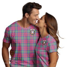 ScotsTee Shop Scottish Lindsay Ancient Clan Crest Tartan T Shirt for Family Tartan Matching Family T Shirts