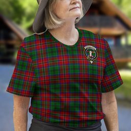 ScotsTee Shop Scottish MacCulloch Clan Crest Tartan T Shirt for Family Tartan Matching Family T Shirts