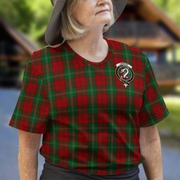 ScotsTee Shop Scottish Lennox Clan Crest Tartan T Shirt for Family Tartan Matching Family T Shirts