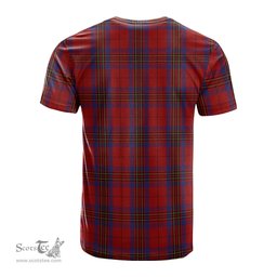 ScotsTee Shop Scottish Leslie Red Clan Crest Tartan T Shirt for Family Tartan Matching Family T Shirts