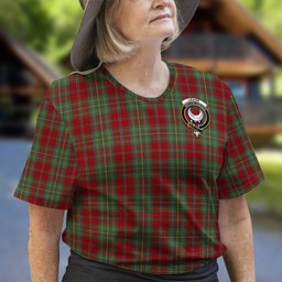 ScotsTee Shop Scottish Leask Clan Crest Tartan T Shirt for Family Tartan Matching Family T Shirts