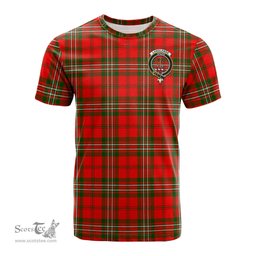 ScotsTee Shop Scottish Langlands Clan Crest Tartan T Shirt for Family Tartan Matching Family T Shirts