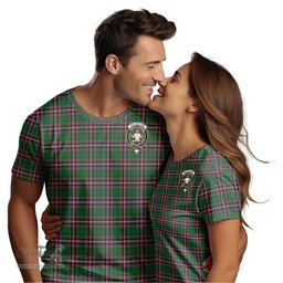 ScotsTee Shop Scottish MacFarlane Hunting Clan Crest Tartan T Shirt for Family Tartan Matching Family T Shirts