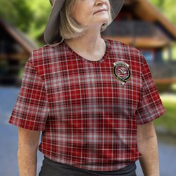 ScotsTee Shop Scottish MacDougall Dress Clan Crest Tartan T Shirt for Family Tartan Matching Family T Shirts