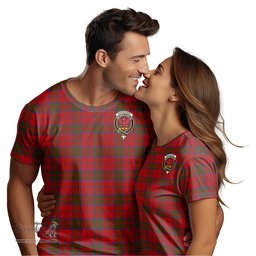 ScotsTee Shop Scottish MacDonell of Keppoch Clan Crest Tartan T Shirt for Family Tartan Matching Family T Shirts