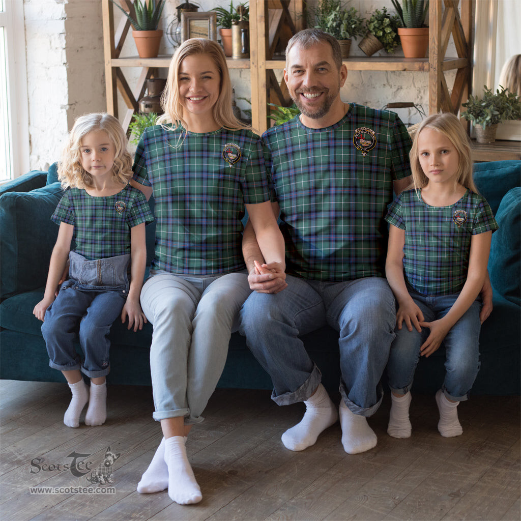 ScotsTee Shop Scottish MacDonald of the Isles Hunting Ancient Clan Crest Tartan T Shirt for Family Tartan Matching Family T Shirts