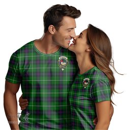 ScotsTee Shop Scottish MacDonald of The Isles Clan Crest Tartan T Shirt for Family Tartan Matching Family T Shirts