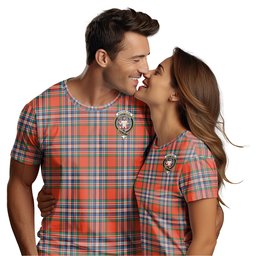 ScotsTee Shop Scottish MacFarlane Ancient Clan Crest Tartan T Shirt for Family Tartan Matching Family T Shirts