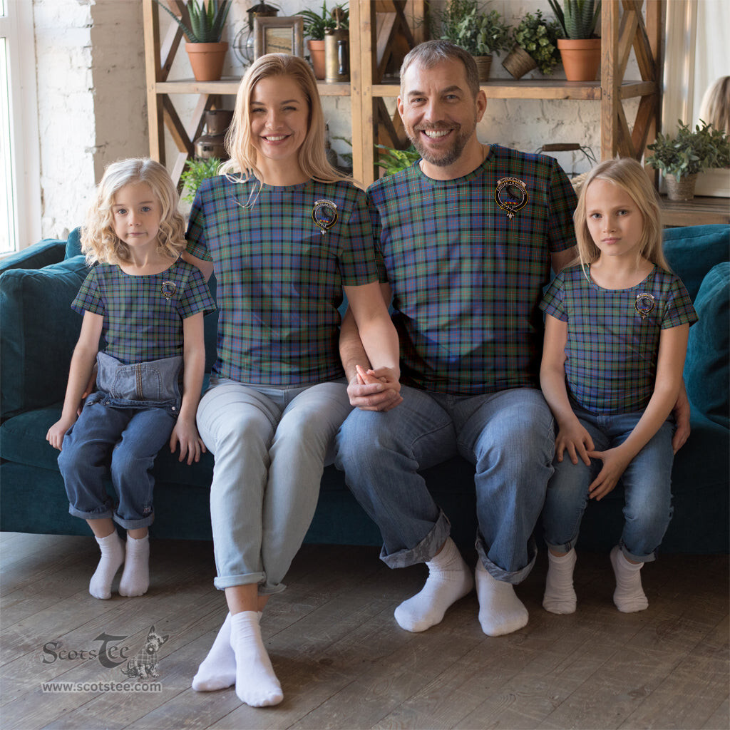 ScotsTee Shop Scottish MacDonell of Glengarry Ancient Clan Crest Tartan T Shirt for Family Tartan Matching Family T Shirts