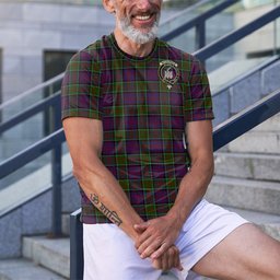 ScotsTee Shop Scottish MacDonald of Clan Ranald Modern Clan Crest Tartan T Shirt for Family Tartan Matching Family T Shirts