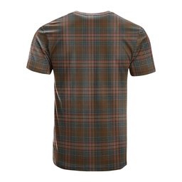 ScotsTee Shop Scottish Kennedy Weathered Clan Crest Tartan T Shirt for Family Tartan Matching Family T Shirts