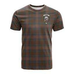 ScotsTee Shop Scottish Kennedy Weathered Clan Crest Tartan T Shirt for Family Tartan Matching Family T Shirts