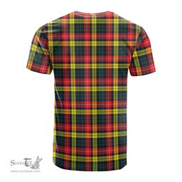 ScotsTee Shop Scottish Buchanan Modern Clan Crest Tartan T Shirt for Family Tartan Matching Family T Shirts