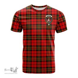 ScotsTee Shop Scottish Brodie Modern Clan Crest Tartan T Shirt for Family Tartan Matching Family T Shirts
