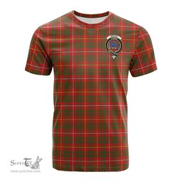 ScotsTee Shop Scottish Bruce Modern Clan Crest Tartan T Shirt for Family Tartan Matching Family T Shirts