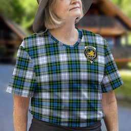 ScotsTee Shop Scottish Campbell Dress Clan Crest Tartan T Shirt for Family Tartan Matching Family T Shirts