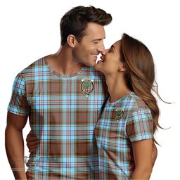 ScotsTee Shop Scottish Anderson Ancient Clan Crest Tartan T Shirt for Family Tartan Matching Family T Shirts