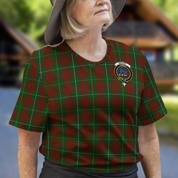 ScotsTee Shop Scottish Bruce Hunting Clan Crest Tartan T Shirt for Family Tartan Matching Family T Shirts