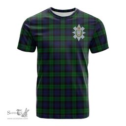 ScotsTee Shop Scottish Black Watch Clan Crest Tartan T Shirt for Family Tartan Matching Family T Shirts