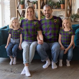 ScotsTee Shop Scottish Arnott Clan Crest Tartan T Shirt for Family Tartan Matching Family T Shirts