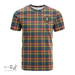 ScotsTee Shop Scottish Buchanan Ancient Clan Crest Tartan T Shirt for Family Tartan Matching Family T Shirts