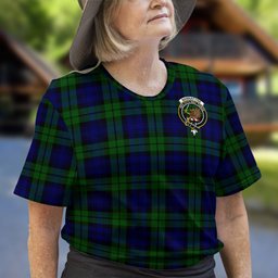 ScotsTee Shop Scottish Bannatyne Clan Crest Tartan T Shirt for Family Tartan Matching Family T Shirts