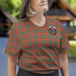 ScotsTee Shop Scottish Bruce Ancient Clan Crest Tartan T Shirt for Family Tartan Matching Family T Shirts