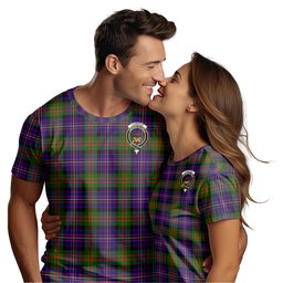 ScotsTee Shop Scottish Cameron of Erracht Modern Clan Crest Tartan T Shirt for Family Tartan Matching Family T Shirts