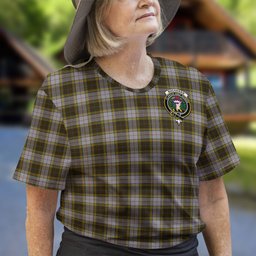 ScotsTee Shop Scottish Buchanan Dress Clan Crest Tartan T Shirt for Family Tartan Matching Family T Shirts