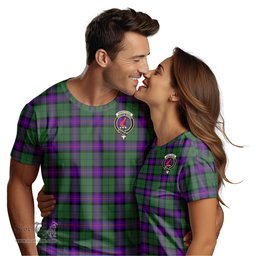 ScotsTee Shop Scottish Armstrong Modern Clan Crest Tartan T Shirt for Family Tartan Matching Family T Shirts