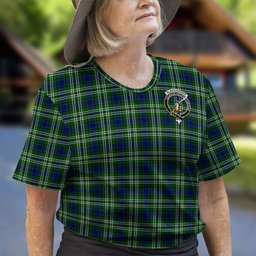 ScotsTee Shop Scottish Blackadder Clan Crest Tartan T Shirt for Family Tartan Matching Family T Shirts