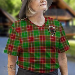 ScotsTee Shop Scottish Baxter Modern Clan Crest Tartan T Shirt for Family Tartan Matching Family T Shirts