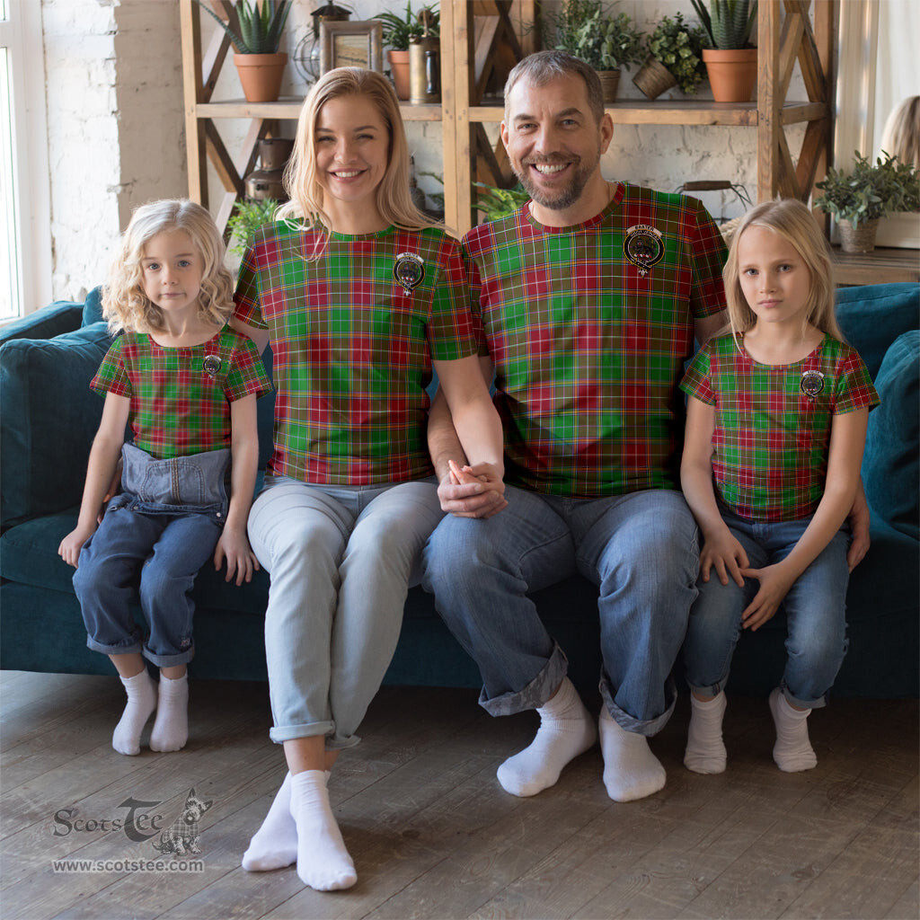 ScotsTee Shop Scottish Baxter Modern Clan Crest Tartan T Shirt for Family Tartan Matching Family T Shirts