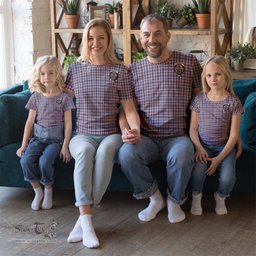 ScotsTee Shop Scottish Boswell Clan Crest Tartan T Shirt for Family Tartan Matching Family T Shirts