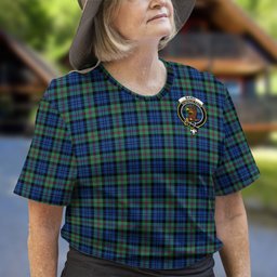 ScotsTee Shop Scottish Baird Ancient Clan Crest Tartan T Shirt for Family Tartan Matching Family T Shirts