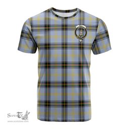 ScotsTee Shop Scottish Bell Clan Crest Tartan T Shirt for Family Tartan Matching Family T Shirts
