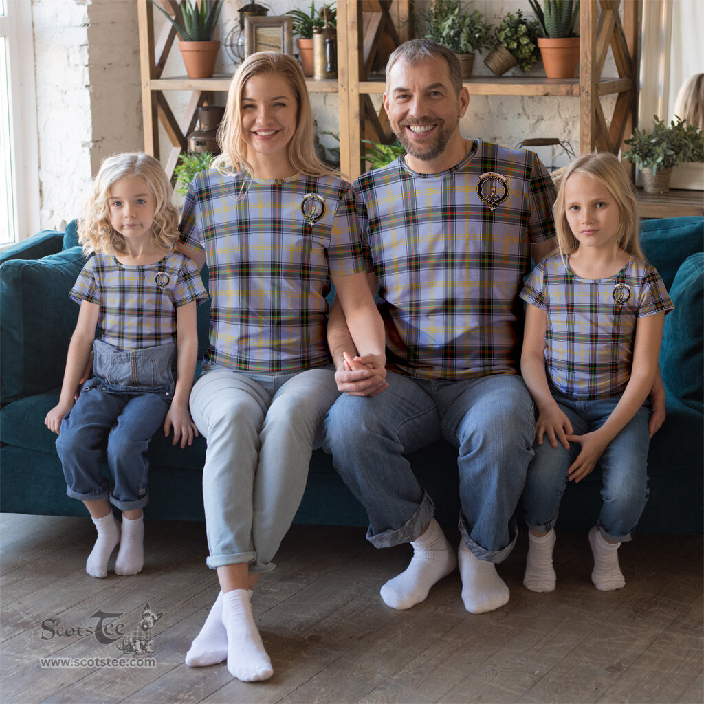 ScotsTee Shop Scottish Bell Clan Crest Tartan T Shirt for Family Tartan Matching Family T Shirts