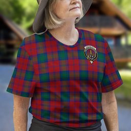 ScotsTee Shop Scottish Auchinleck Clan Crest Tartan T Shirt for Family Tartan Matching Family T Shirts