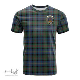 ScotsTee Shop Scottish Cameron of Erracht Ancient Clan Crest Tartan T Shirt for Family Tartan Matching Family T Shirts