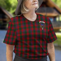 ScotsTee Shop Scottish Bruce Old Clan Crest Tartan T Shirt for Family Tartan Matching Family T Shirts