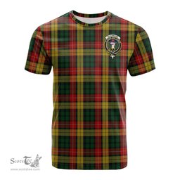 ScotsTee Shop Scottish Buchanan Clan Crest Tartan T Shirt for Family Tartan Matching Family T Shirts