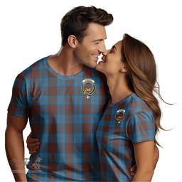 ScotsTee Shop Scottish Cameron Hunting Clan Crest Tartan T Shirt for Family Tartan Matching Family T Shirts