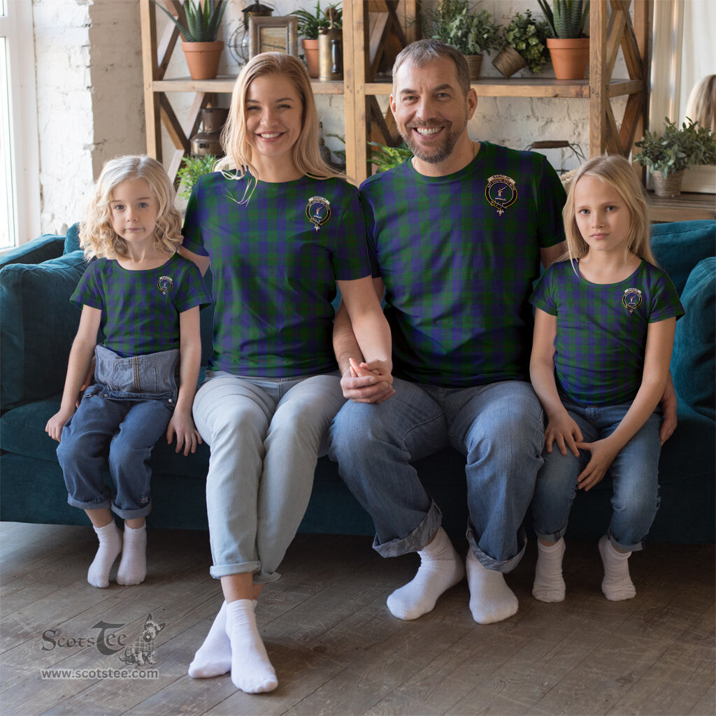 ScotsTee Shop Scottish Barclay Clan Crest Tartan T Shirt for Family Tartan Matching Family T Shirts